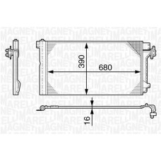 350203478000 MAGNETI MARELLI Конденсатор кондиціонера