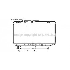 TO2208 AVA QUALITY COOLING Радіатор охолодження двигуна