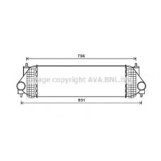 SZA4134 AVA QUALITY COOLING Интеркулер