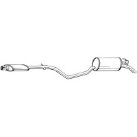 287-871 BOSAL Глушник вихлопних газів кінцевий