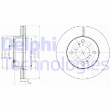 BG4271C DELPHI Гальмівний диск