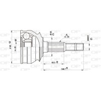 CVJ5007.10 OPEN PARTS Шарнирный комплект, Привідний вал