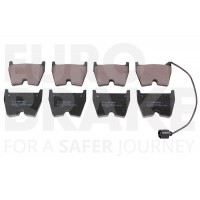 55022247163 EUROBRAKE Комплект гальмівних колодок дисковий гальм