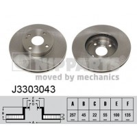 J3303043 NIPPARTS Гальмівний диск