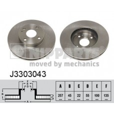 J3303043 NIPPARTS Гальмівний диск