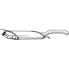233-761 BOSAL Глушник вихлопних газів кінцевий