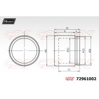 72961002 MAXTECH Поршень корпус скоби гальма
