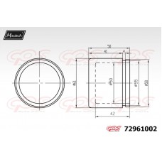 72961002 MAXTECH Поршень корпус скоби гальма
