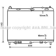 FD2441 AVA QUALITY COOLING Радіатор охолодження двигуна