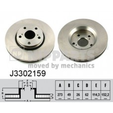 J3302159 NIPPARTS Гальмівний диск