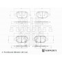 ADBP420073 BLUE PRINT Комплект гальмівних колодок дисковий гальм