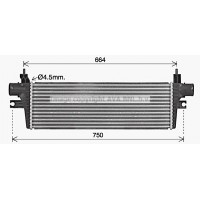 TO4774 AVA QUALITY COOLING Интеркулер