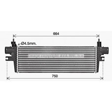 TO4774 AVA QUALITY COOLING Интеркулер