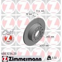 600.3234.20 ZIMMERMANN Гальмівний диск