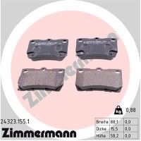 24323.155.1 ZIMMERMANN Комплект гальмівних колодок дисковий гальм
