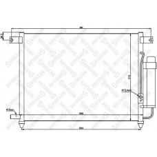 10-45079-SX STELLOX Конденсатор кондиціонера