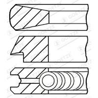 08-114400-45 GOETZE ENGINE Комплект поршневих кілець