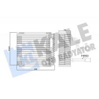 350005 KALE OTO RADYATÖR Випарник кондиціонера