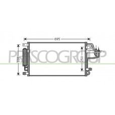 HN802C001 PRASCO Конденсатор кондиціонера