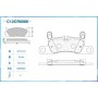 C12CR0086 CWORKS Комплект гальмівних колодок дисковий гальм
