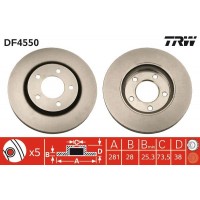 DF4550 TRW Гальмівний диск
