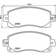 P 78 028 BREMBO Комплект гальмівних колодок дисковий гальм