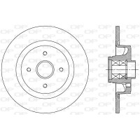BDA2511.30 OPEN PARTS Гальмівний диск