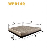 WP9149 WIX FILTERS Фільтр повітря у внутрішньому просторі