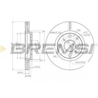 CD7527V BREMSI Гальмівний диск