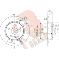 78RBD21560 R BRAKE Гальмівний диск
