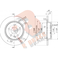 78RBD21560 R BRAKE Гальмівний диск
