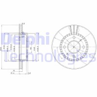 BG3206 DELPHI Гальмівний диск