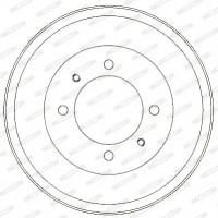 FDR329303 FERODO Гальмівний барабан