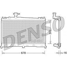 DRM44027 DENSO Радіатор охолодження двигуна