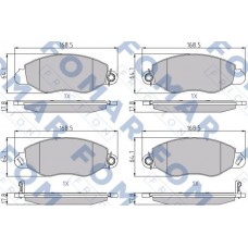 FO 684781 FOMAR Friction Комплект гальмівних колодок дисковий гальм