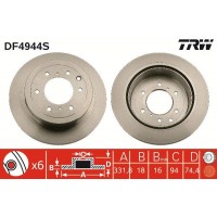 DF4944S TRW Гальмівний диск