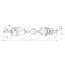 DRS6262.00 OPEN PARTS Привідний вал