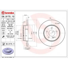 08.9175.11 BREMBO Гальмівний диск