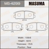 MS-4299 MASUMA Комплект гальмівних колодок