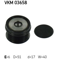 VKM 03658 SKF Механізм вільного ходу генератора