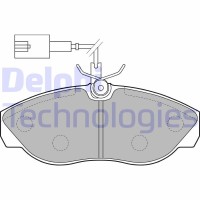 LP1748 DELPHI Комплект гальмівних колодок дисковий гальм