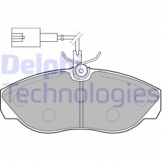 LP1748 DELPHI Комплект гальмівних колодок дисковий гальм