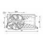 FD7563 AVA QUALITY COOLING Вентилятор охолодження двигуна