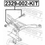 2329002KIT FEBEST Болт регулювання розвалу коліс