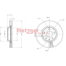 6110730 METZGER Гальмівний диск