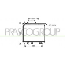 CI304R003 PRASCO Радіатор охолодження двигуна
