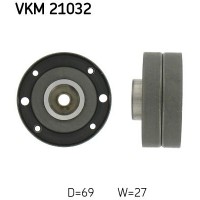 VKM 21032 SKF Паразитный / Ведущий ролик, Зубчастий ремінь