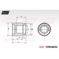 72944032 MAXTECH Поршень корпус скоби гальма