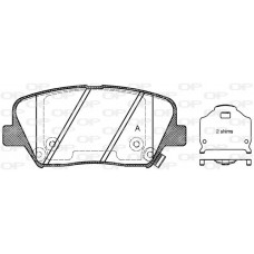BPA1412.02 OPEN PARTS Комплект гальмівних колодок дисковий гальм