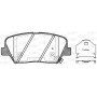 BPA1412.02 OPEN PARTS Комплект гальмівних колодок дисковий гальм
